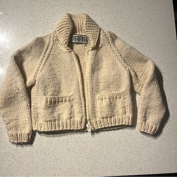 GOGO Hand Knit 100% Wool one size Made in Canada - Picture 2 of 16